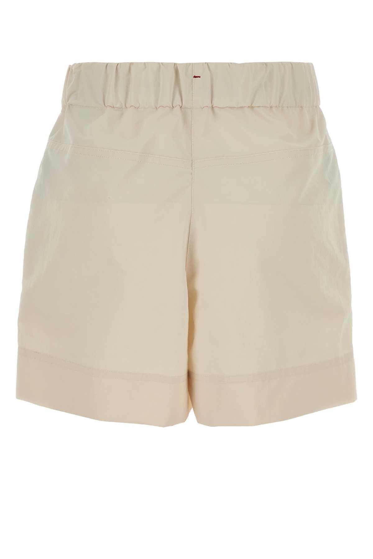 Moncler Grenoble Women Cream Polyester Shorts MONCLER GRENOBLE