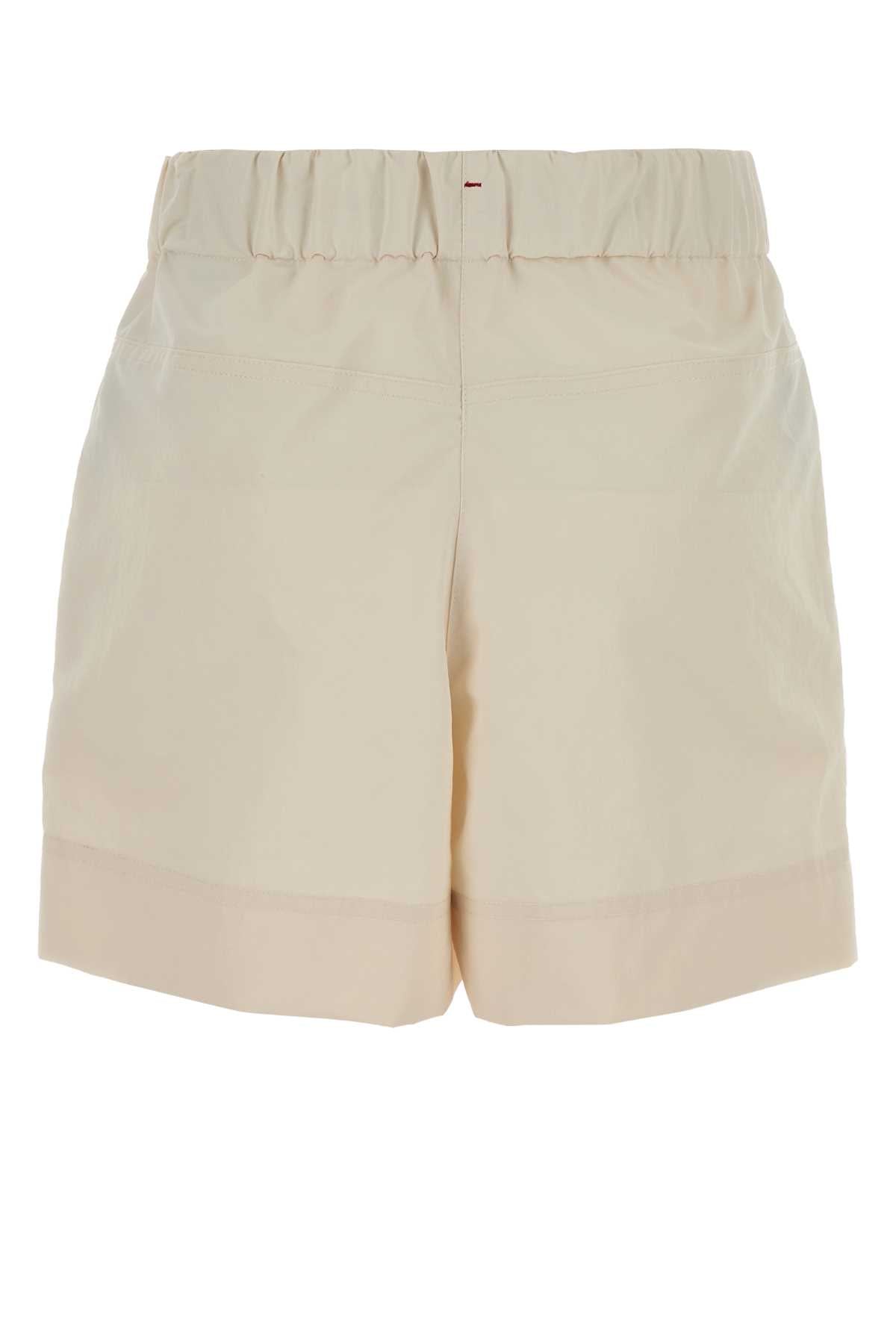 Moncler Grenoble Women Cream Polyester Shorts MONCLER GRENOBLE