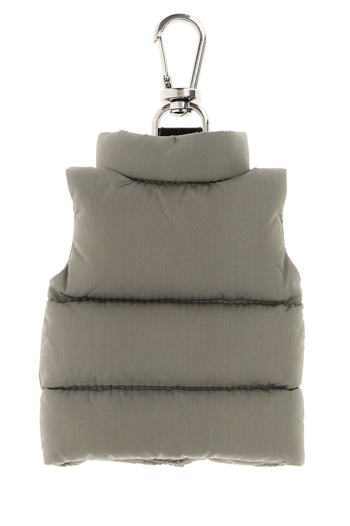 Moncler Men Grey Fabric Key Ring MONCLER