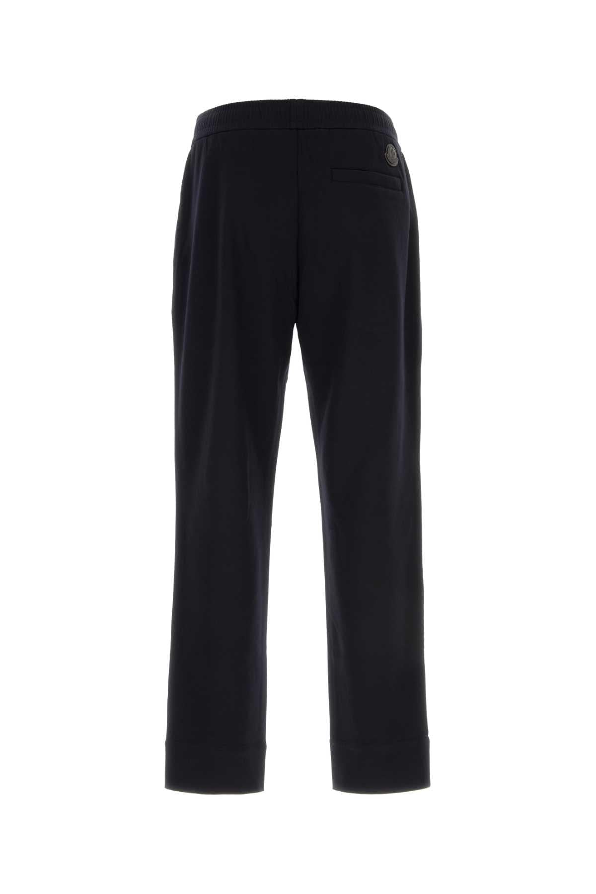 Moncler Men Midnight Blue Cotton Blend Joggers MONCLER
