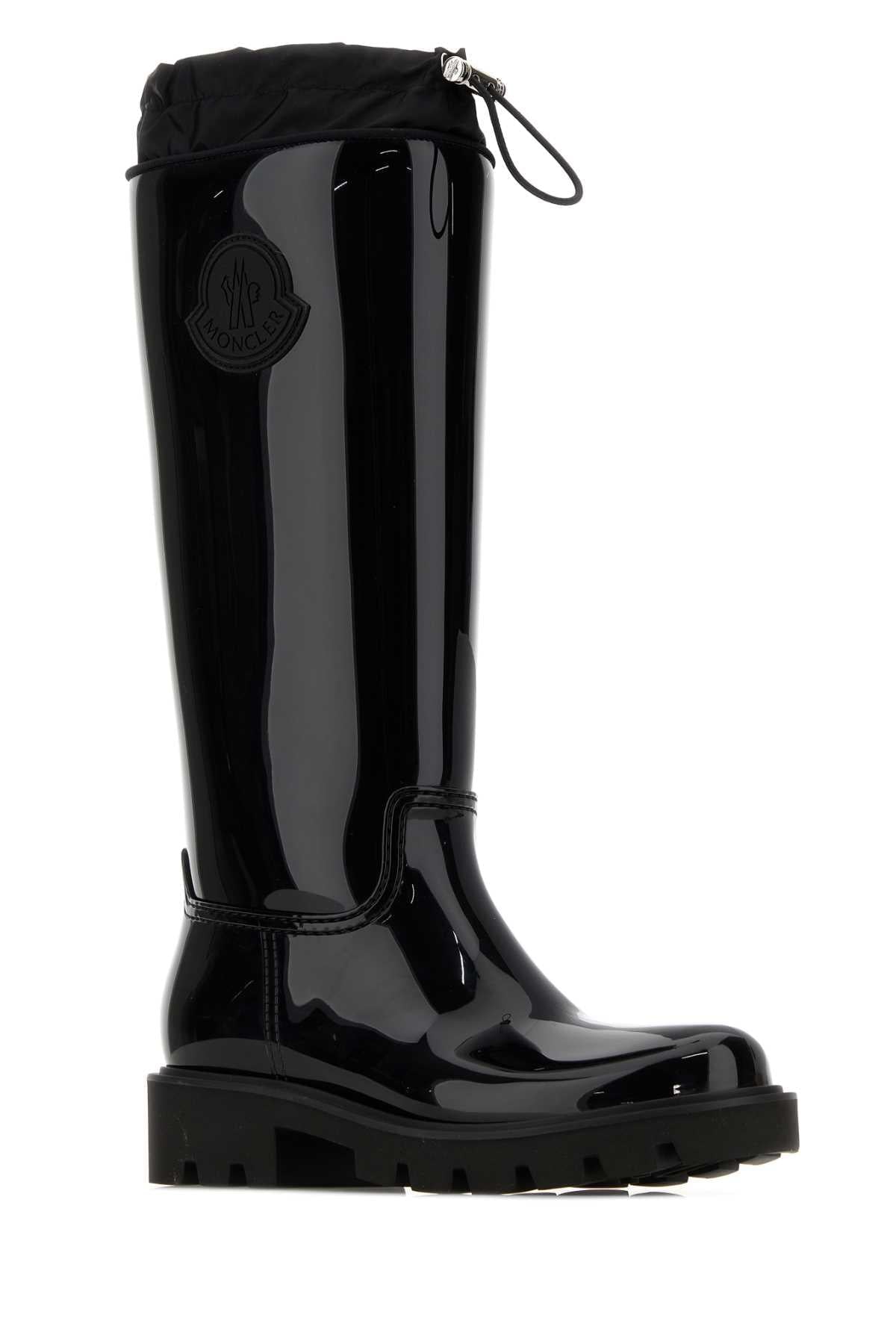 Moncler Women Black Rubber Kick Stream Boots MONCLER
