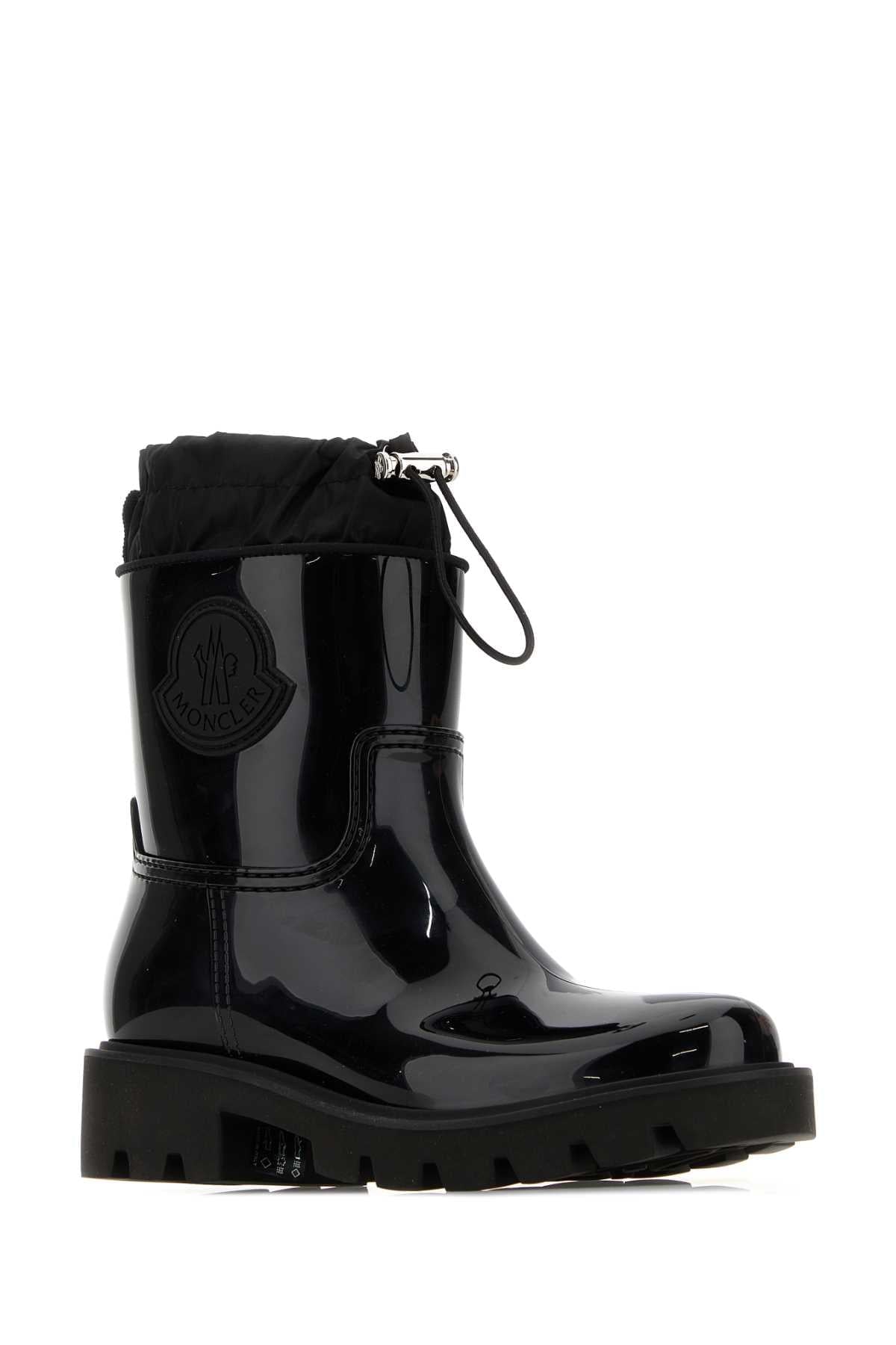 Moncler Women Black Rubber Kick Stream Ankle Boots MONCLER