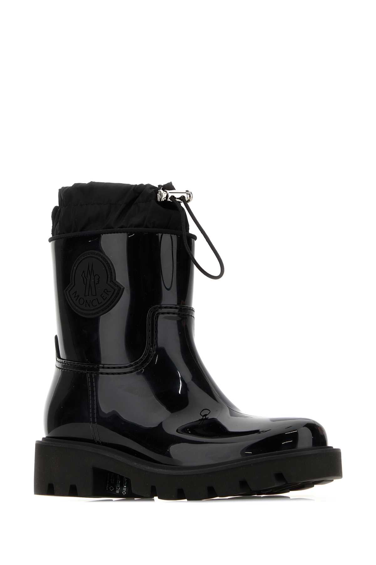 Moncler Women Black Rubber Kick Stream Ankle Boots MONCLER