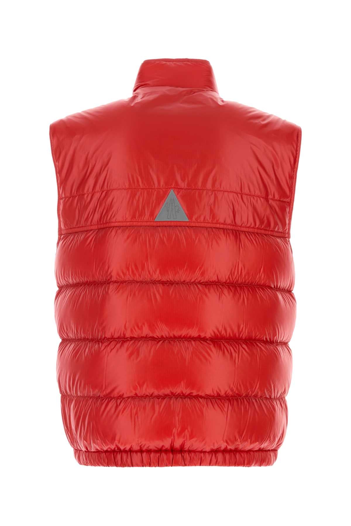 Moncler Grenoble Men Red Nylon Sleeveless Uychi Down Jacket MONCLER GRENOBLE
