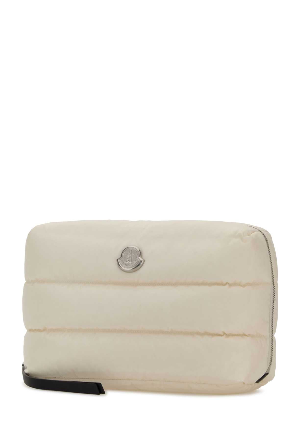 Moncler Women White Fabric Beauty Case MONCLER