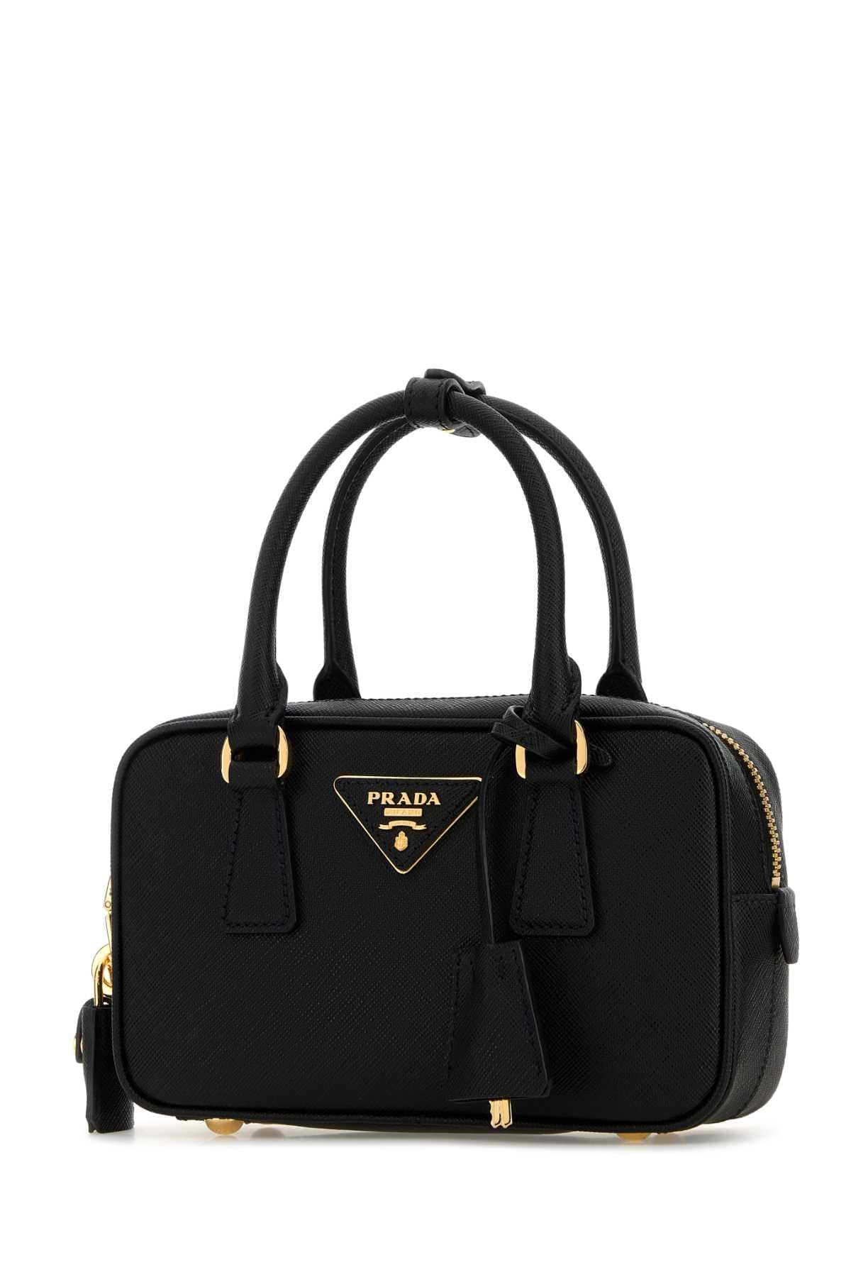 Prada Women Black Leather Handbag