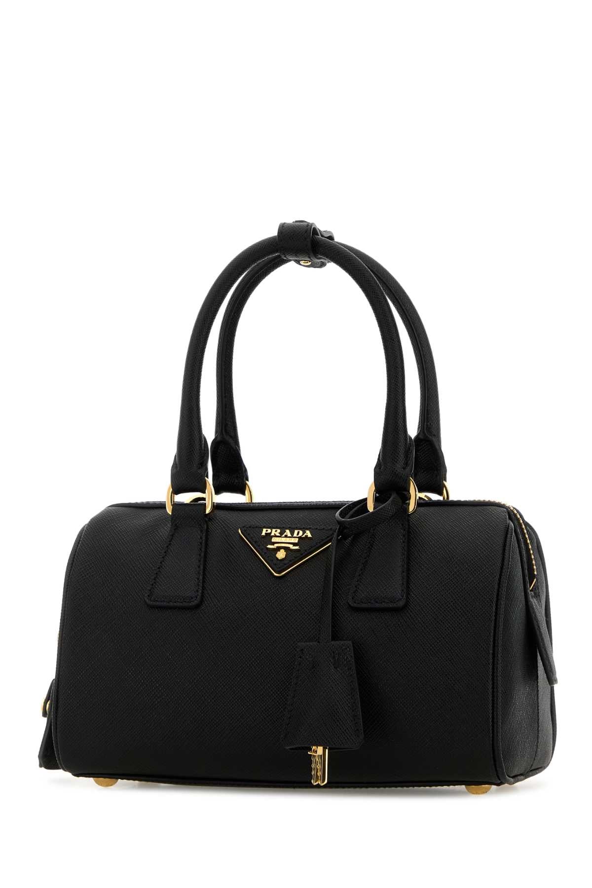 Prada Women Black Leather Handbag