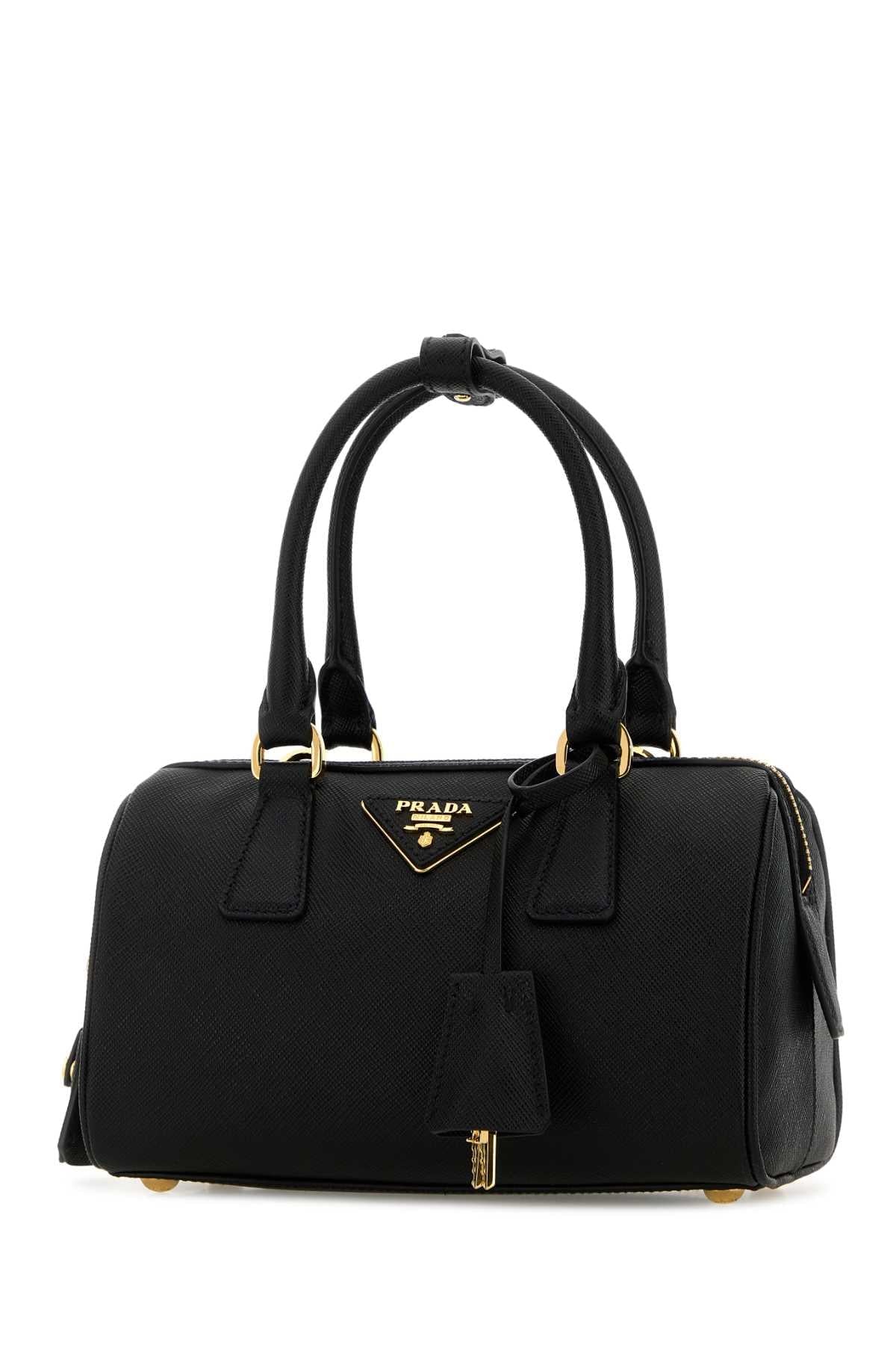 Prada Women Black Leather Handbag