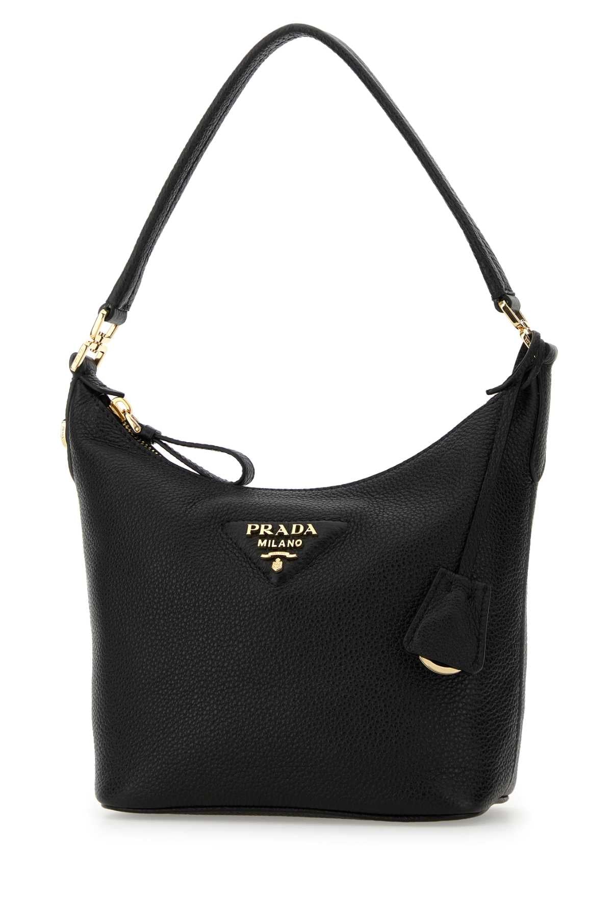 Prada Women Black Leather Shoulder Bag PRADA