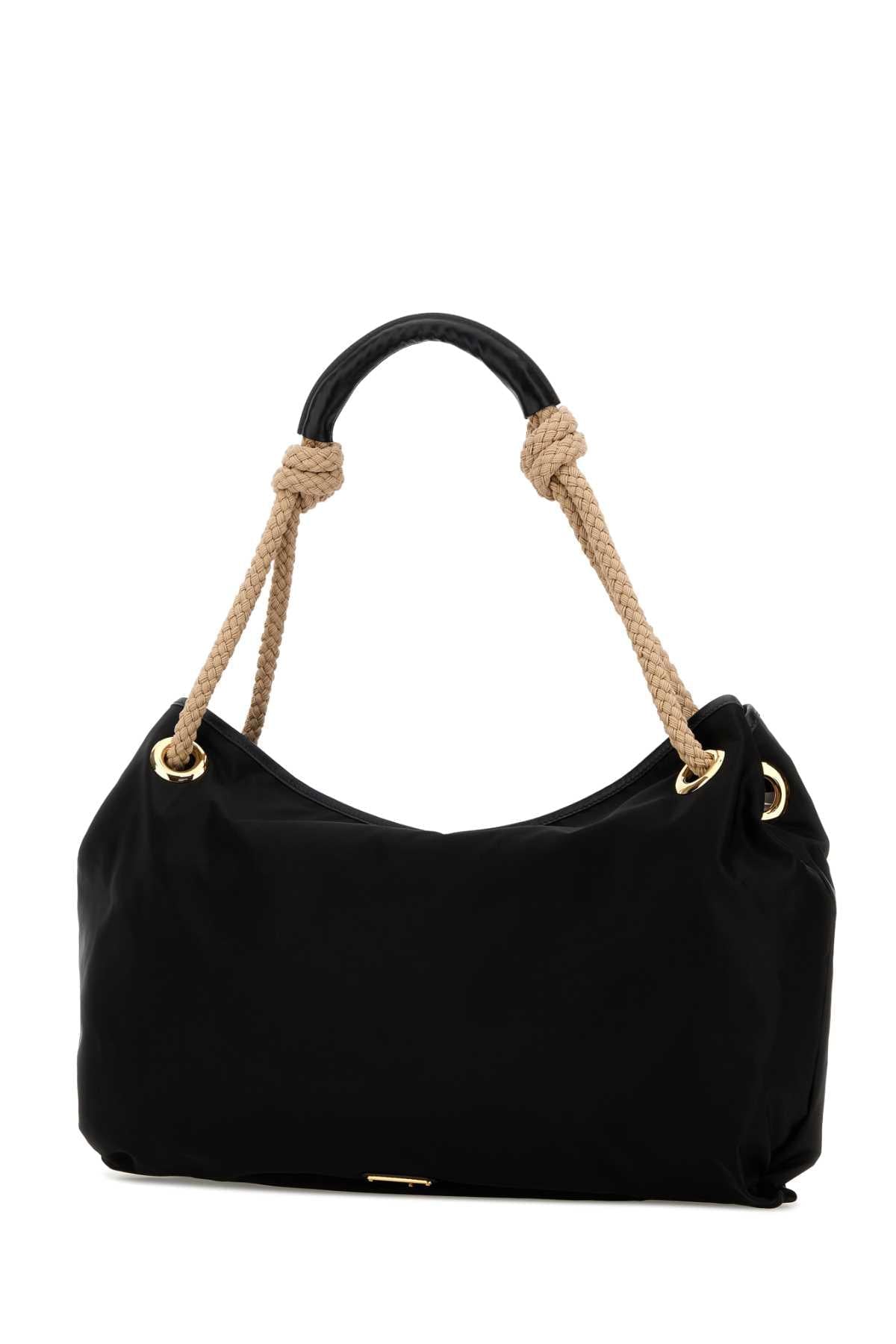 Prada Women Black Fabric Shopping Bag PRADA