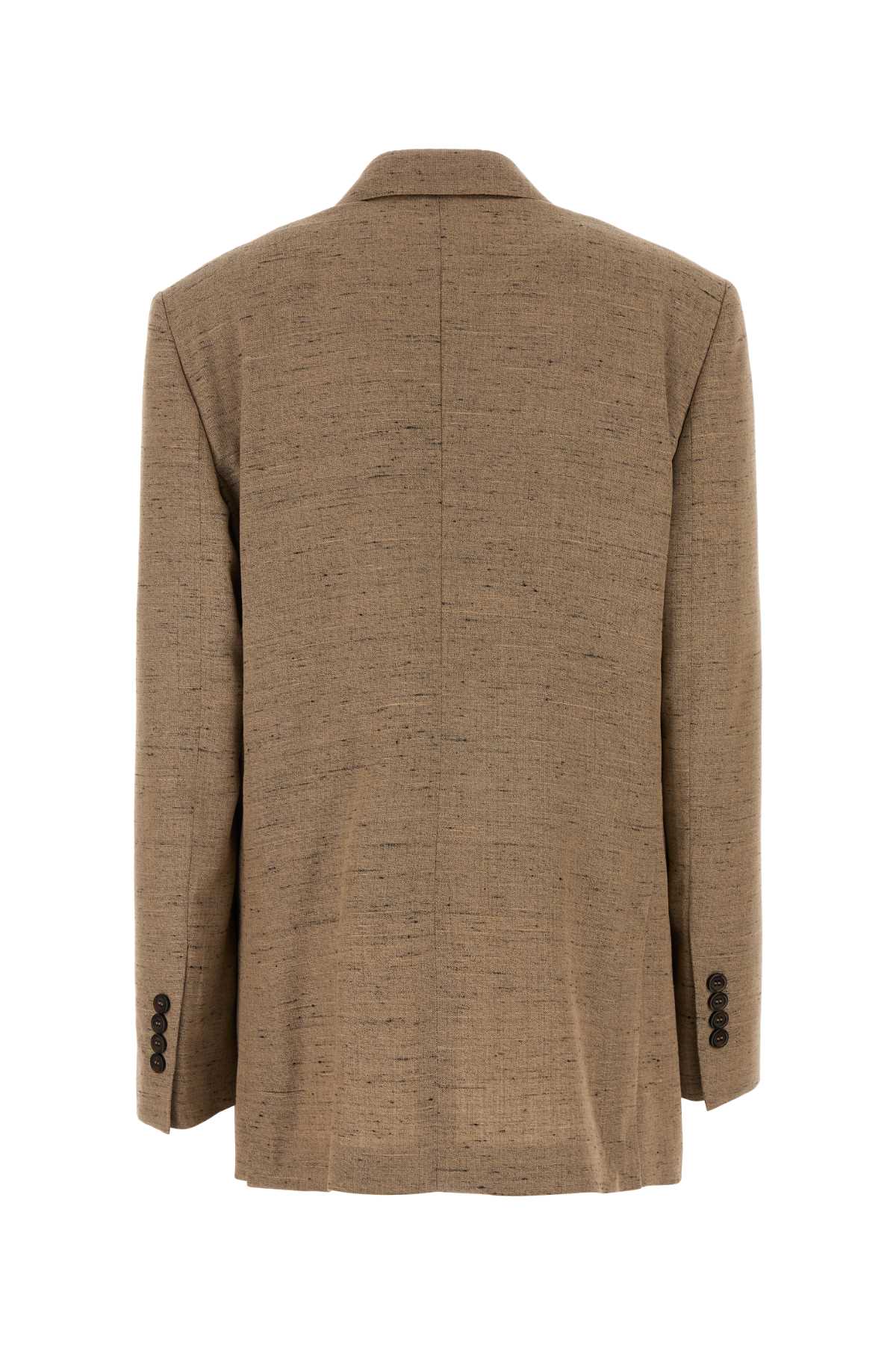Dolce & Gabbana Women Biscuit Tweed Blazer DOLCE & GABBANA