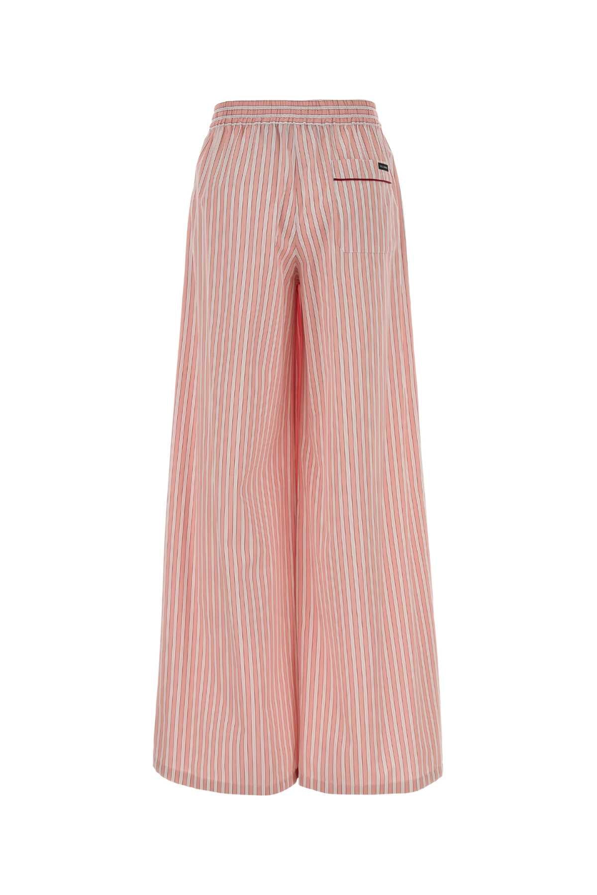 Dolce & Gabbana Women Embroidered Poplin Wide-Leg Pant DOLCE & GABBANA
