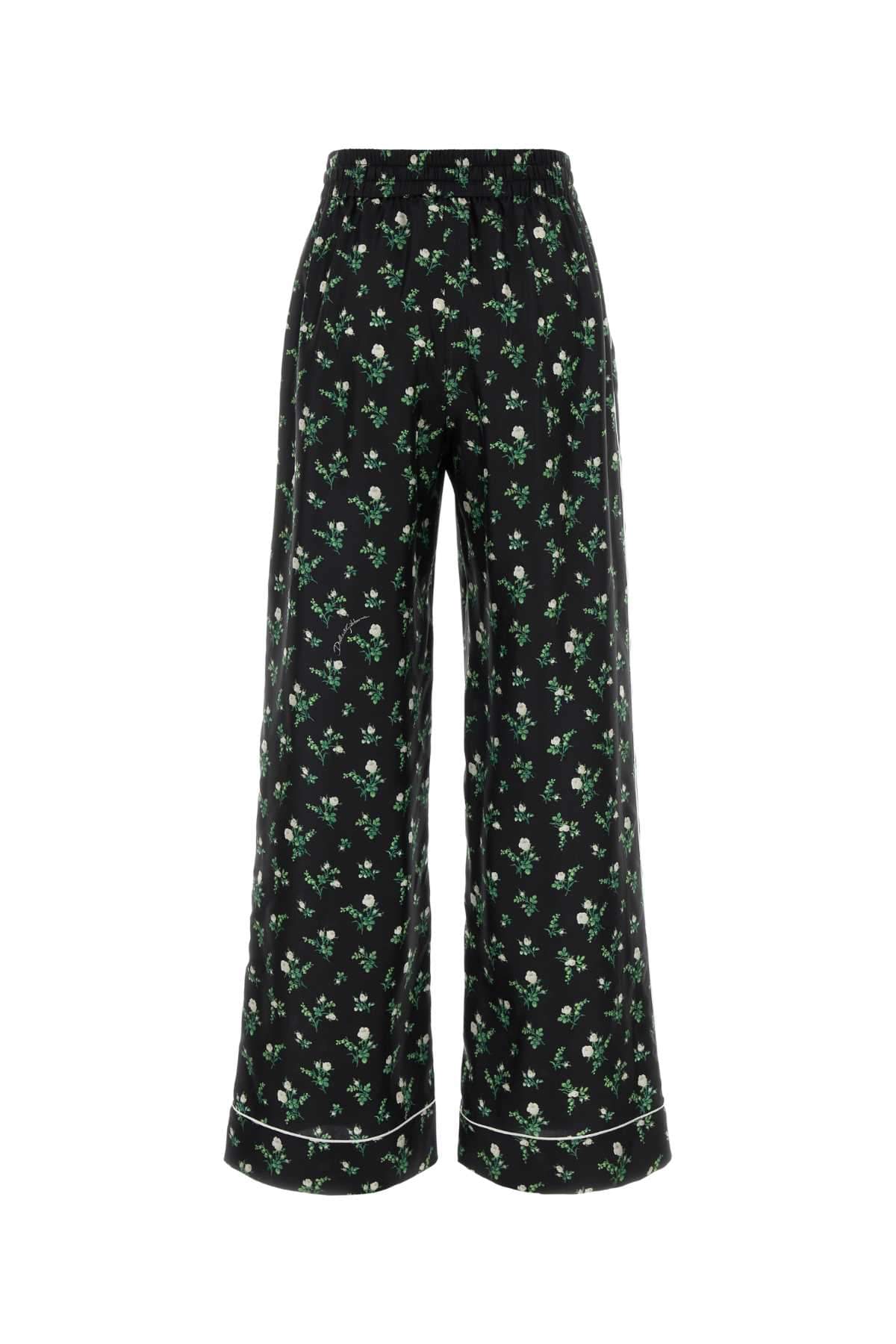 Dolce & Gabbana Women Printed Satin Pant DOLCE & GABBANA