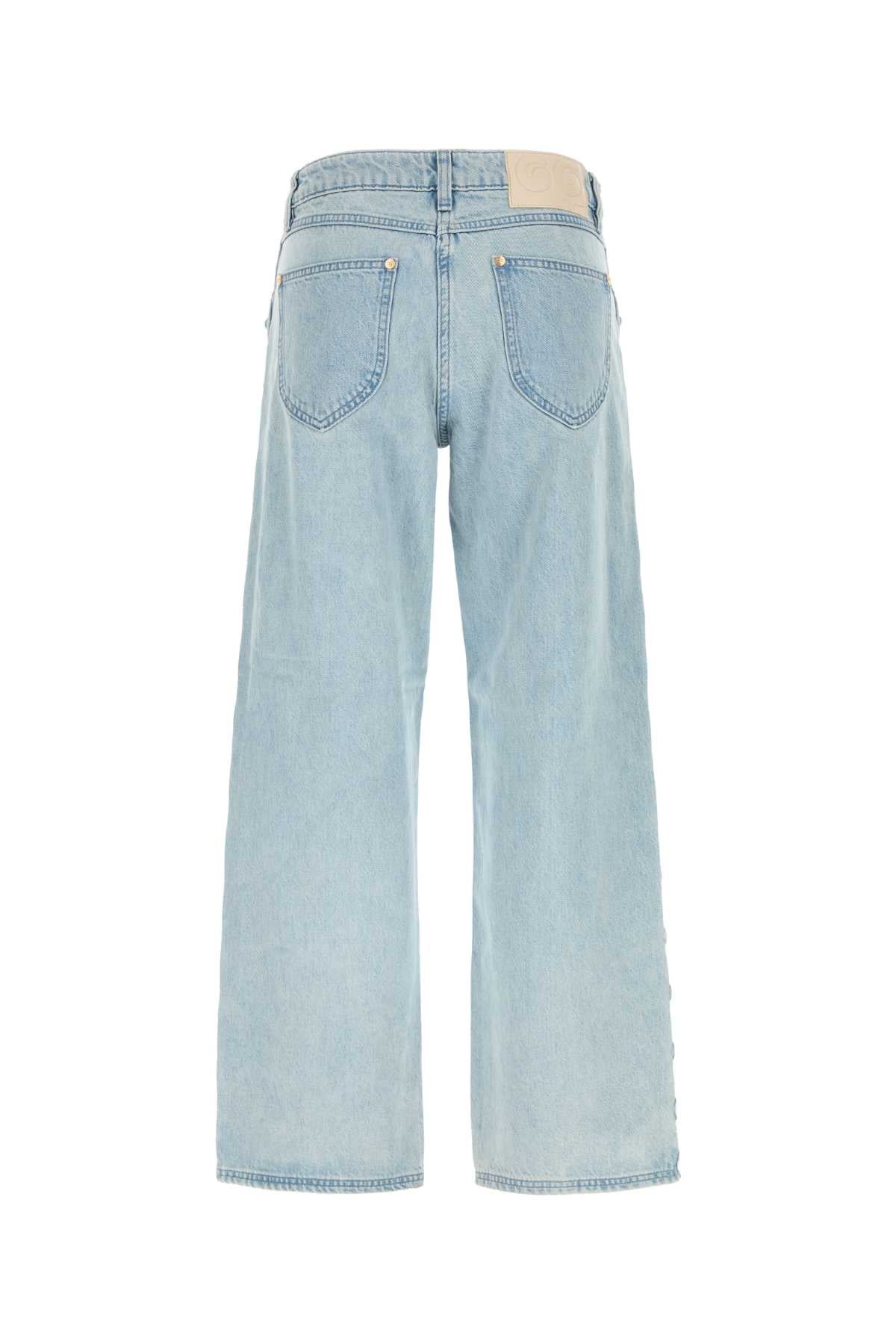 Cult Gaia Women Light-Blue Denim Elphie Jeans CULT GAIA