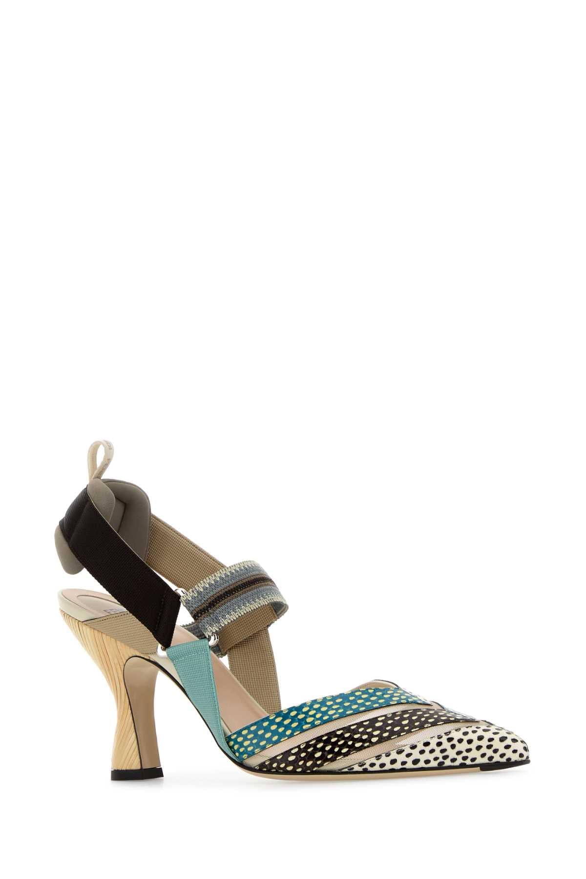 Fendi Women Multicolor Leather Colibr㬠Pumps FENDI