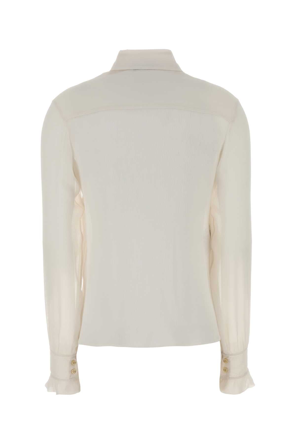 Alberta Ferretti Women White Crepe Shirt ALBERTA FERRETTI