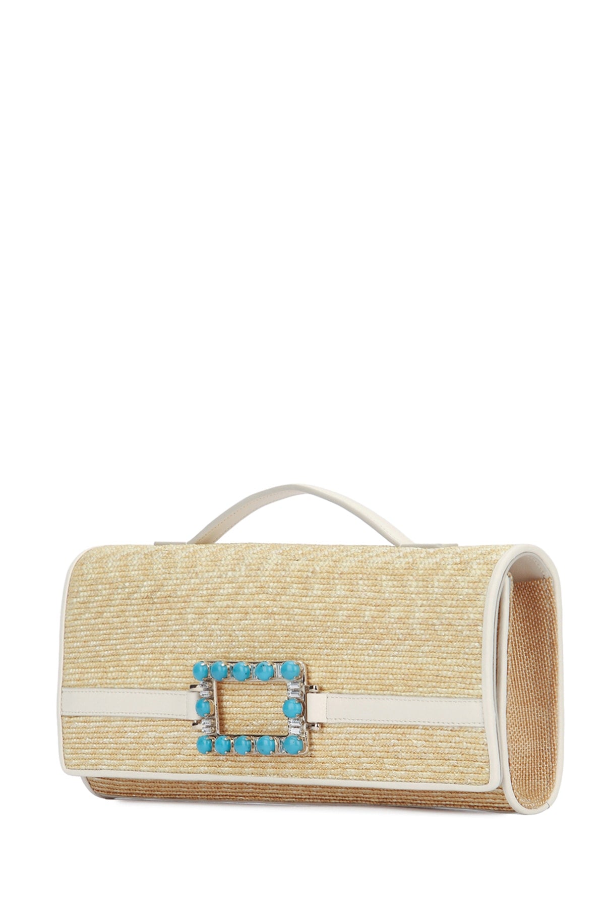 Roger Vivier Women Belle Vivier Turquoise Clutch ROGER VIVIER