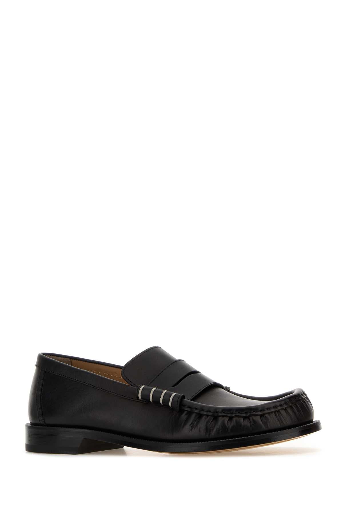 Jw Anderson Men Black Leather Loafers J.W. ANDERSON