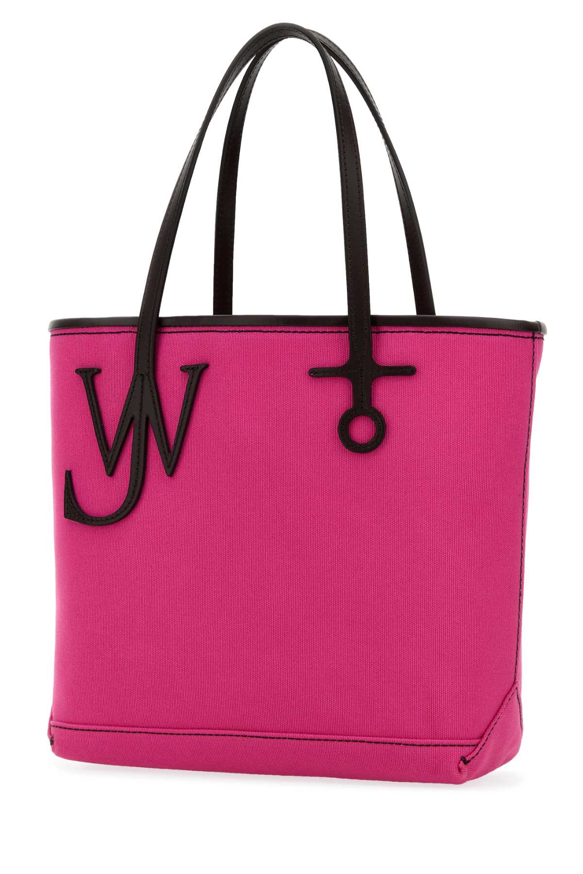 Jw Anderson Women Fuchsia Canvas Small Anchor Bucket Bag