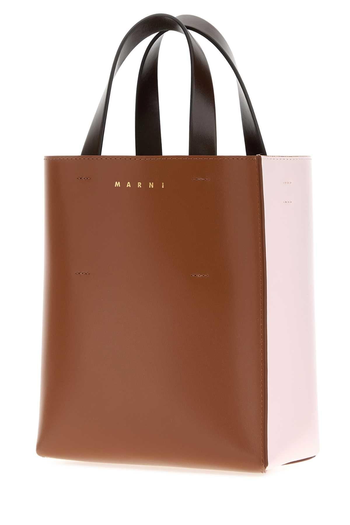 Marni Women Two-Tone Leather Museo Handbag MARNI