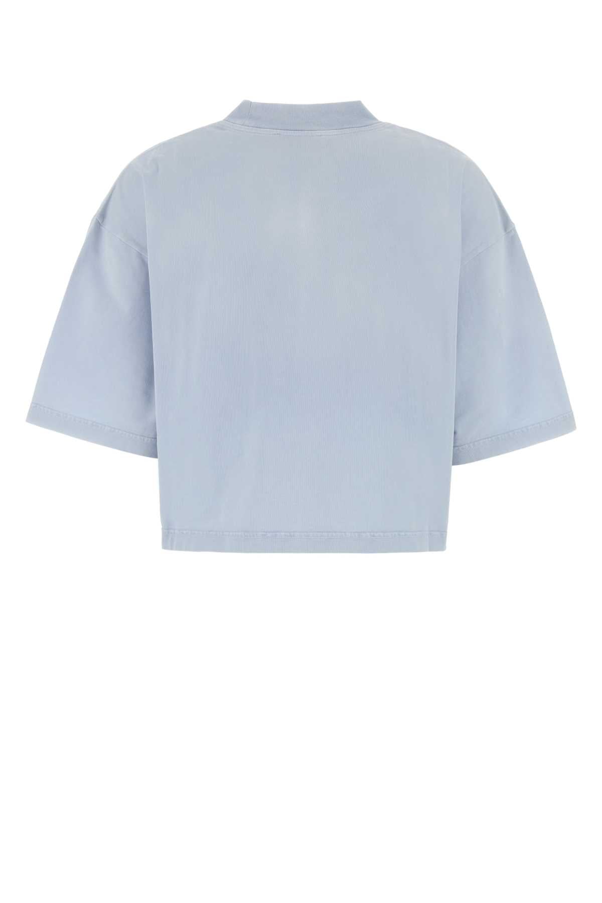 Marni Women Powder Blue Cotton T-Shirt MARNI
