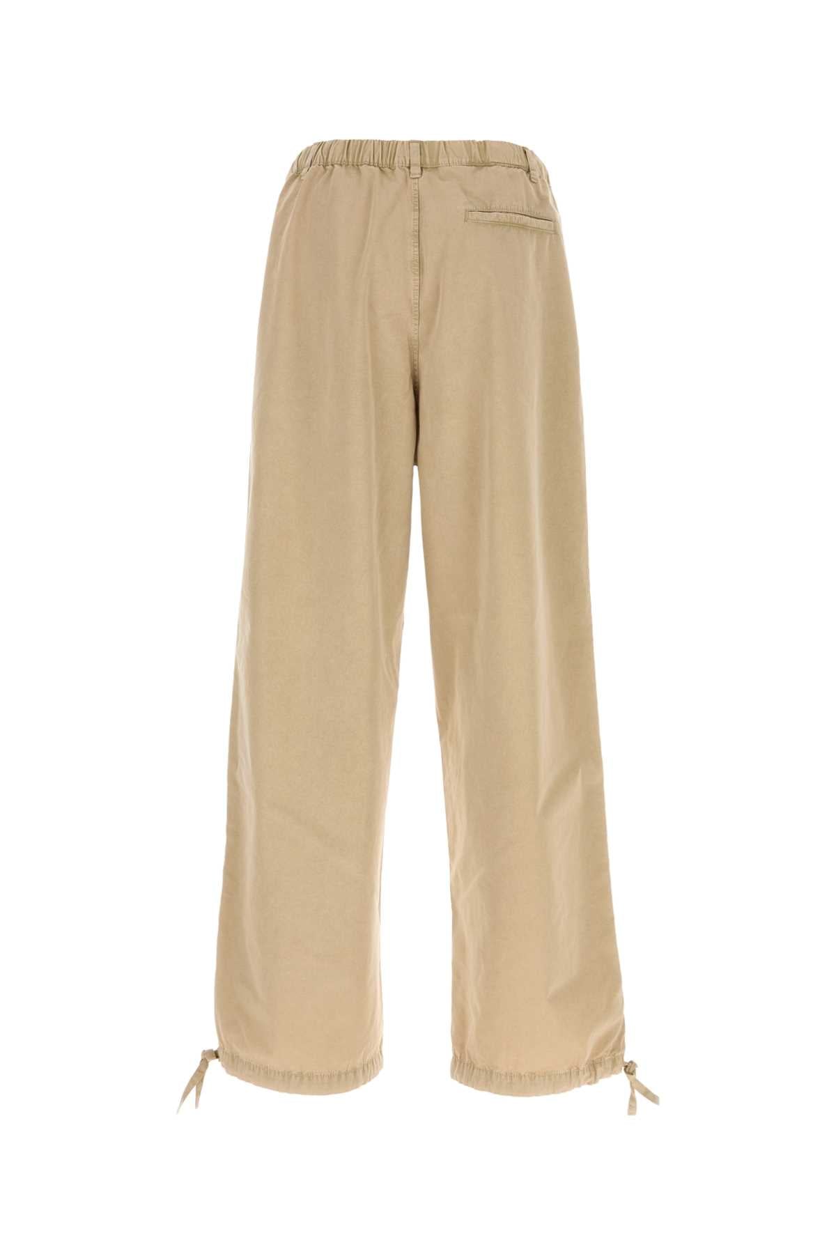 Salvatore Ferragamo Men Beige Cotton Blend Pant FERRAGAMO