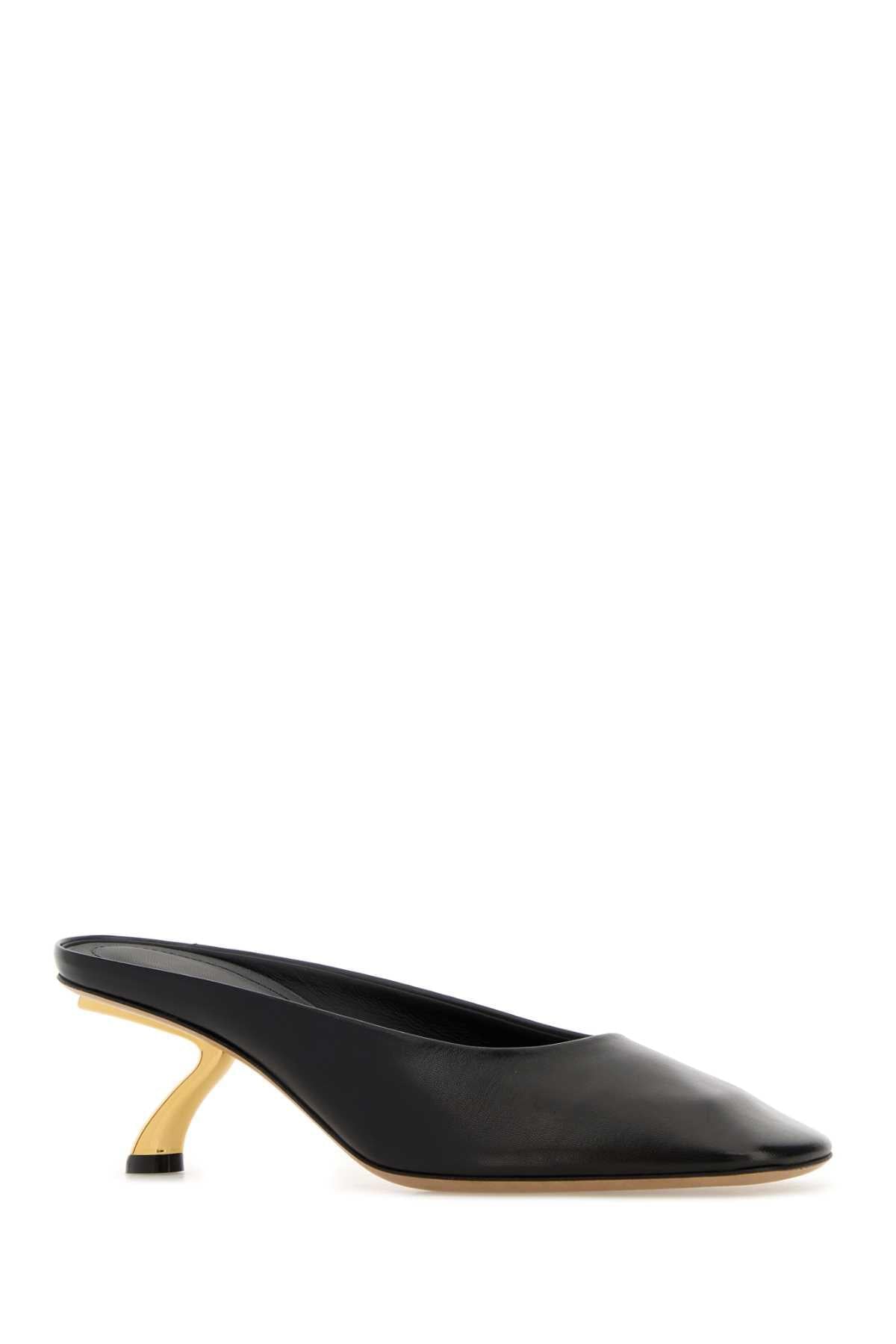 Salvatore Ferragamo Women Black Leather Safi 55 Mules FERRAGAMO
