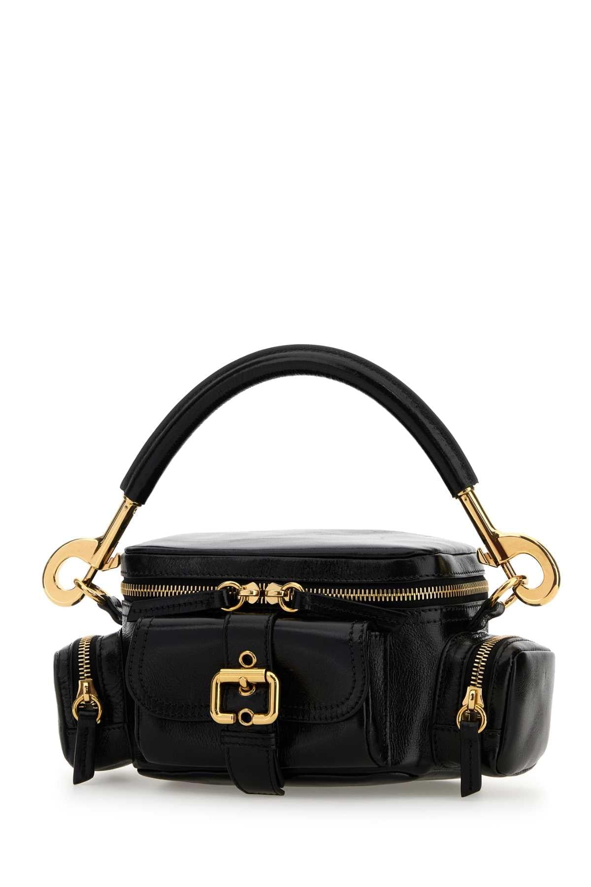 Chloe Women Black Leather Small Camera Bag Handbag CHLOE
