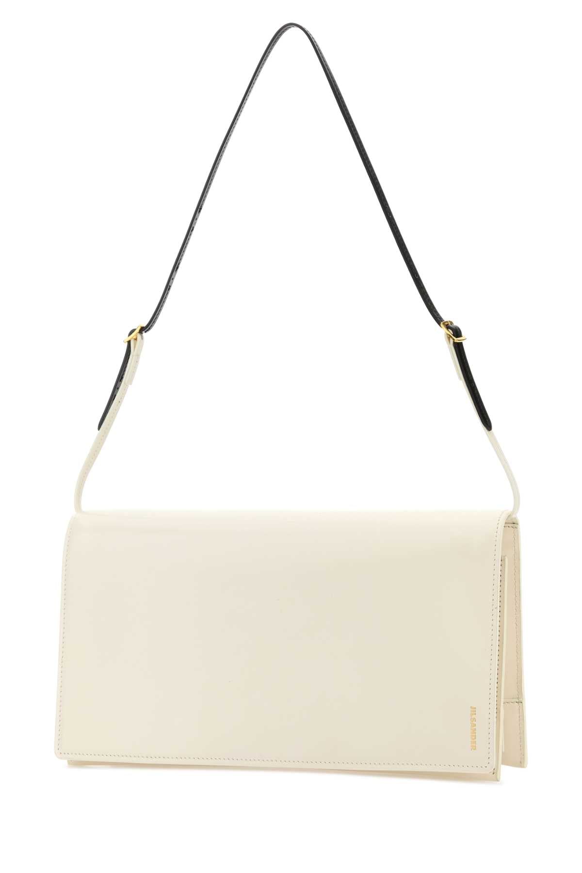 Jil Sander Women White Leather Medium File Shoulder Bag JIL SANDER