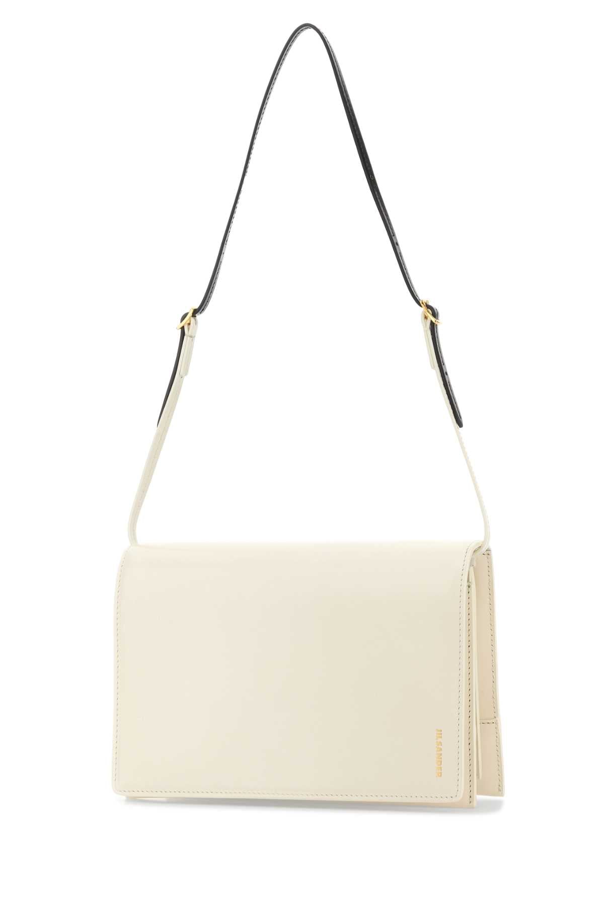Jil Sander Women Ivory Leather Small File Shoulder Bag JIL SANDER
