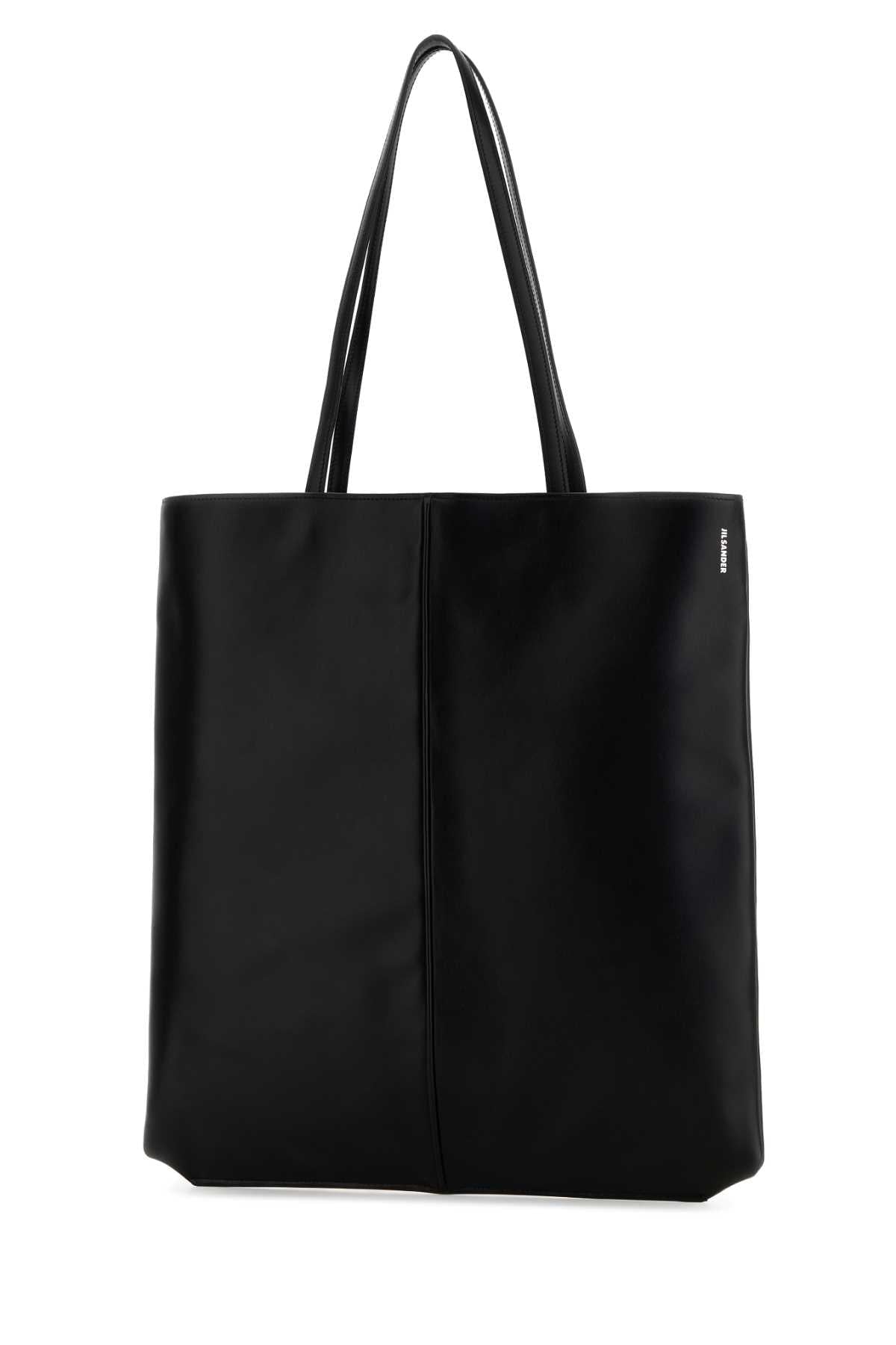 Jil Sander Women Black Leather Linea Shopping Bag JIL SANDER