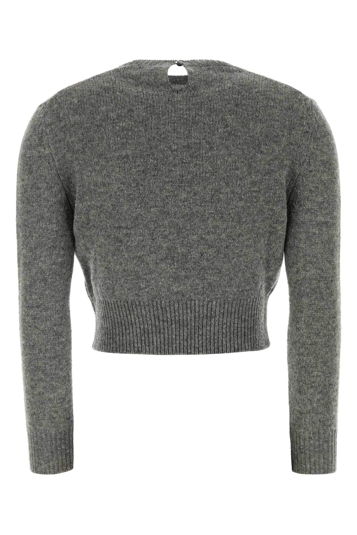 Jil Sander Women Grey Wool Blend Sweater JIL SANDER