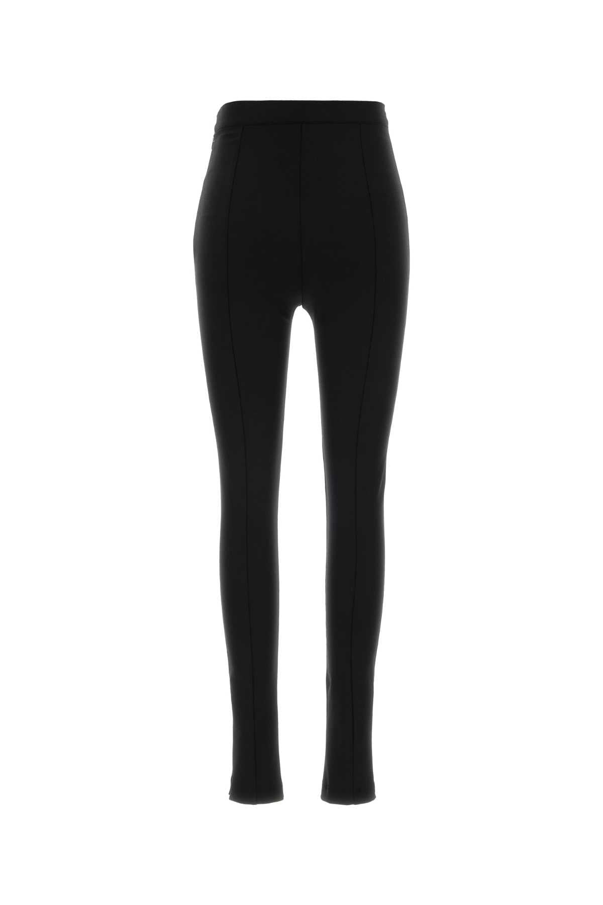 Jil Sander Women Black Stretch Virgin Wool Blend Pant JIL SANDER