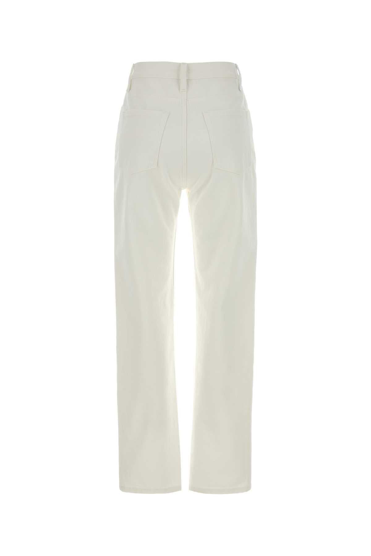 Jil Sander Women White Denim Jeans JIL SANDER