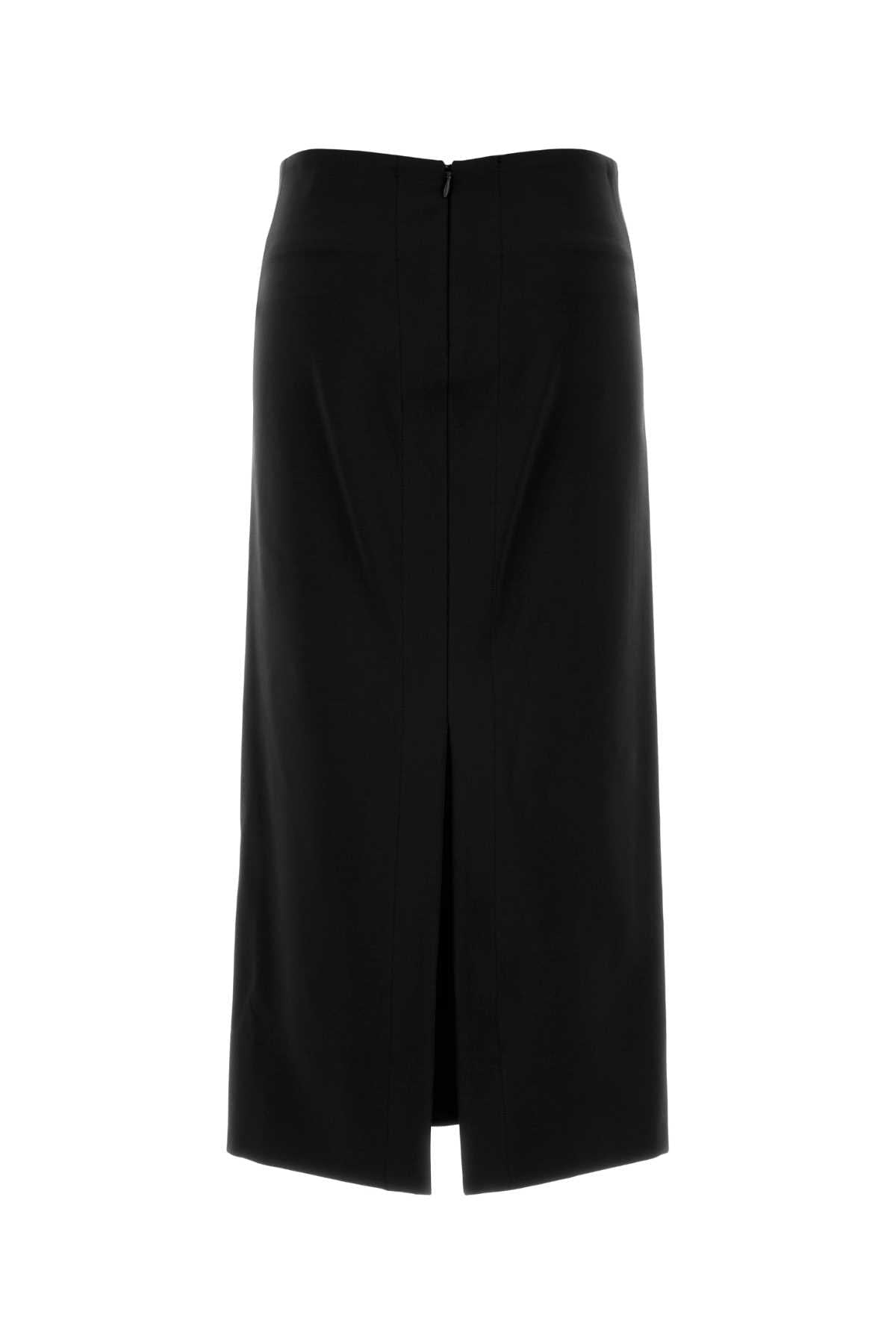 Jil Sander Women Black Jersey Skirt JIL SANDER