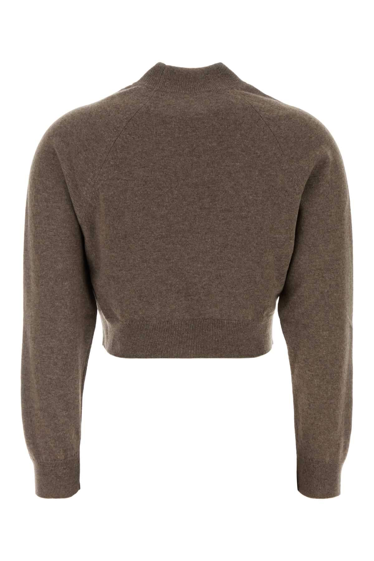 Jil Sander Women Mud Wool Blend Sweater JIL SANDER