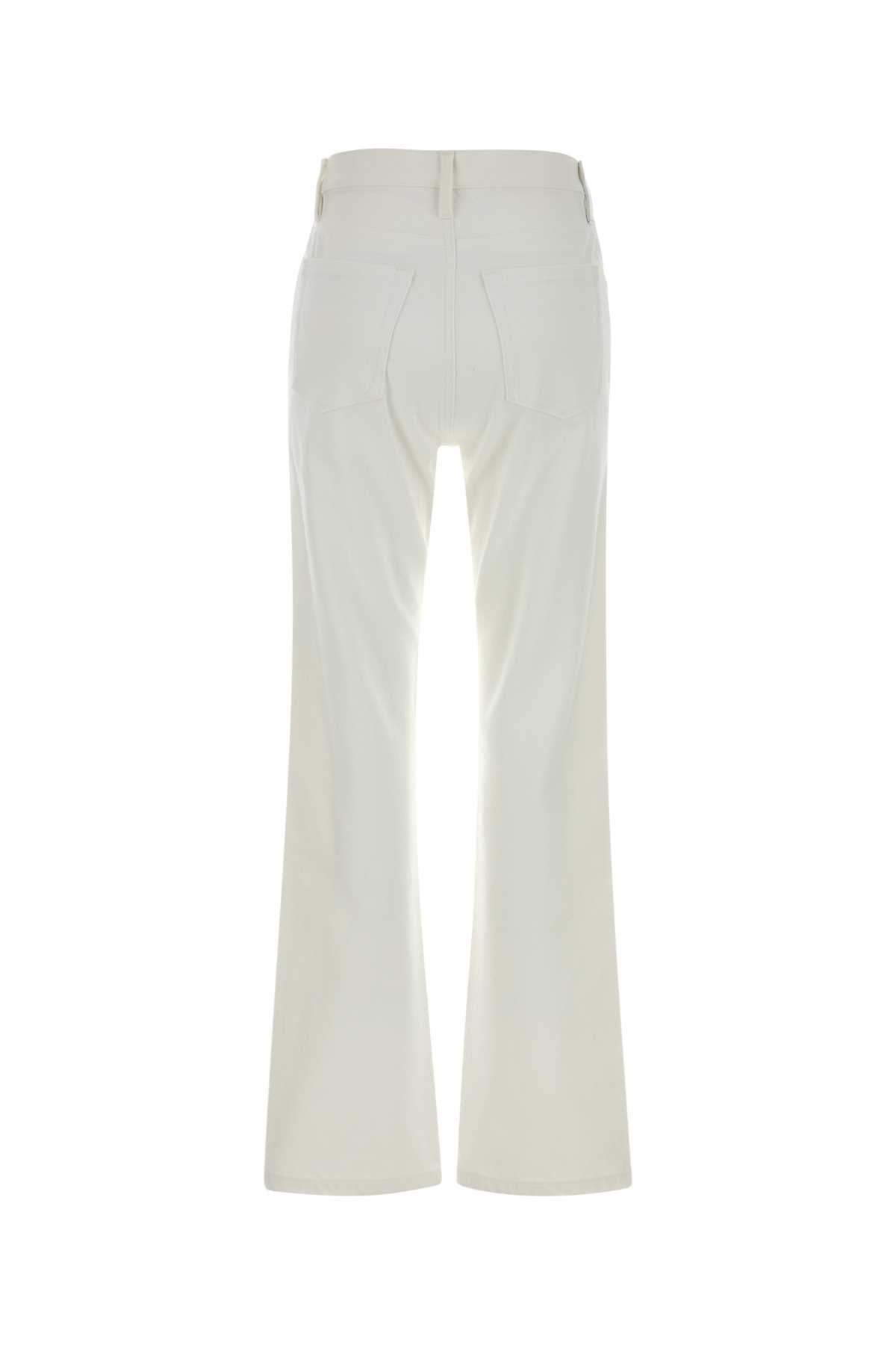 Jil Sander Women White Denim Jeans JIL SANDER