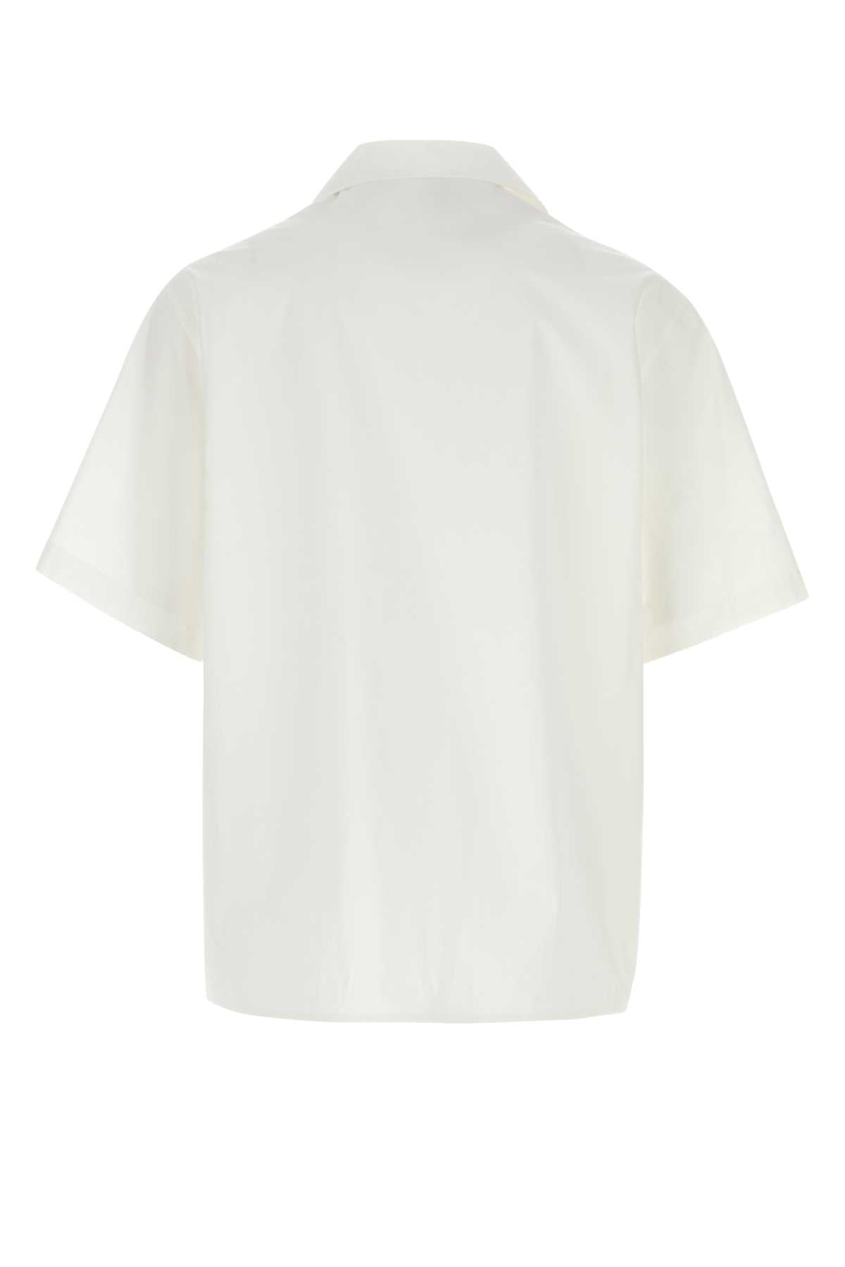 Valentino Garavani Men White Poplin Shirt VALENTINO GARAVANI