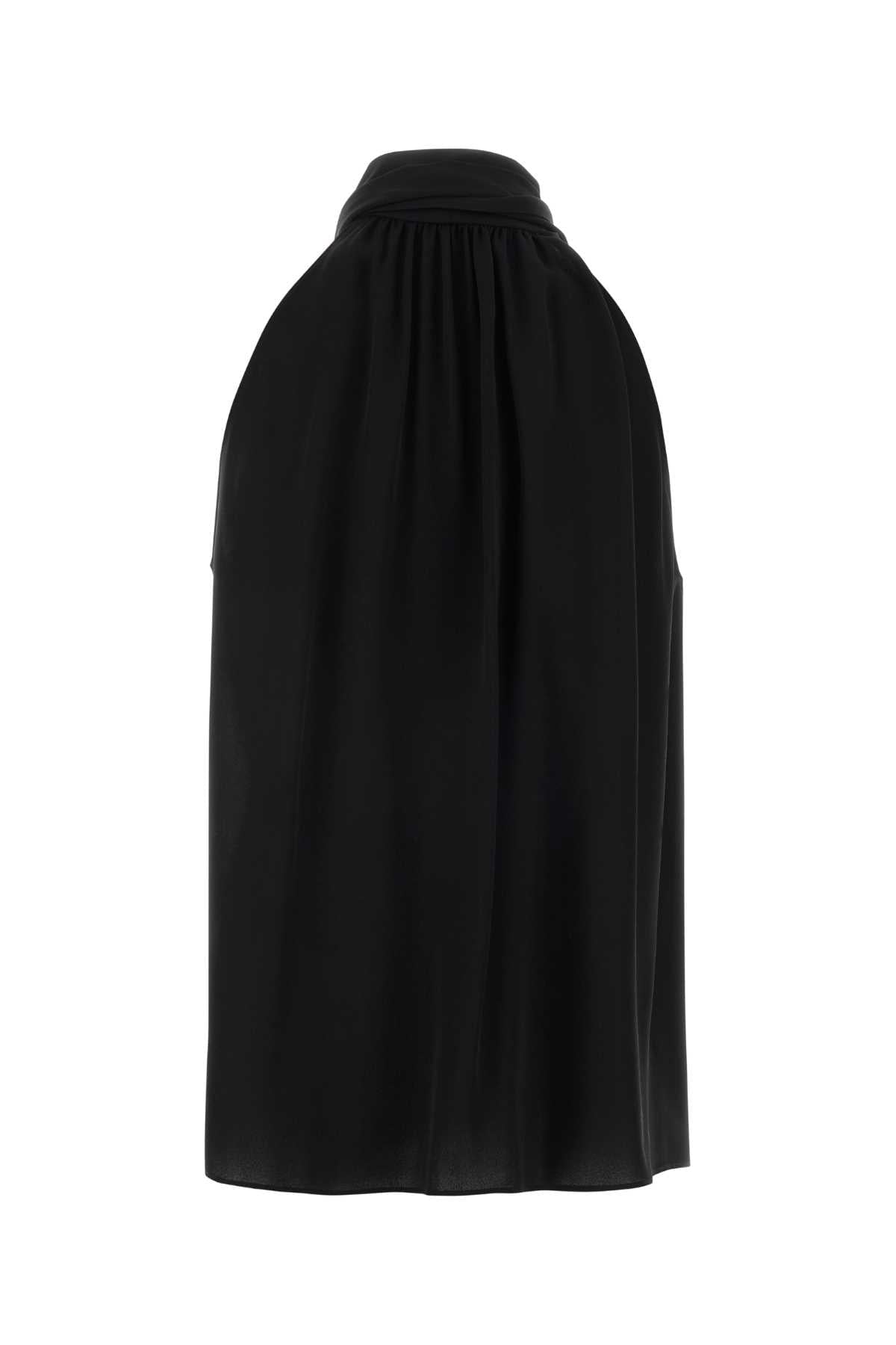 Valentino Garavani Women Black Crepe Top VALENTINO GARAVANI