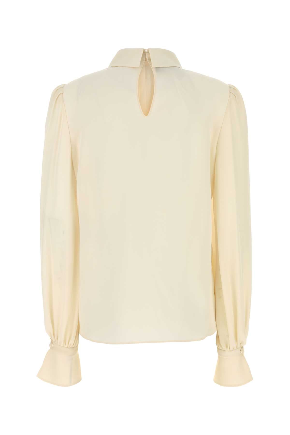 Valentino Garavani Women Cream Silk Blouse VALENTINO GARAVANI
