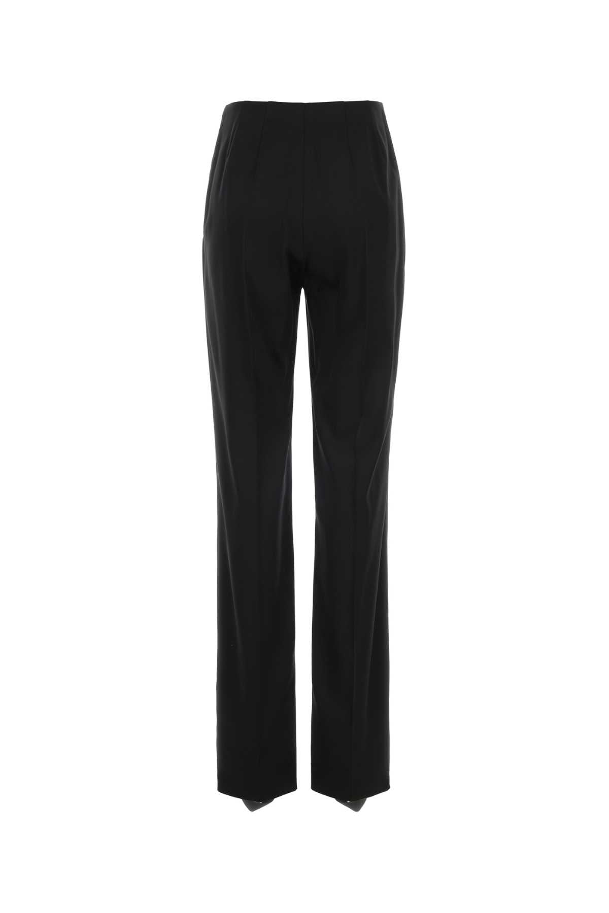 Valentino Garavani Women Black Stretch Satin Pant VALENTINO GARAVANI