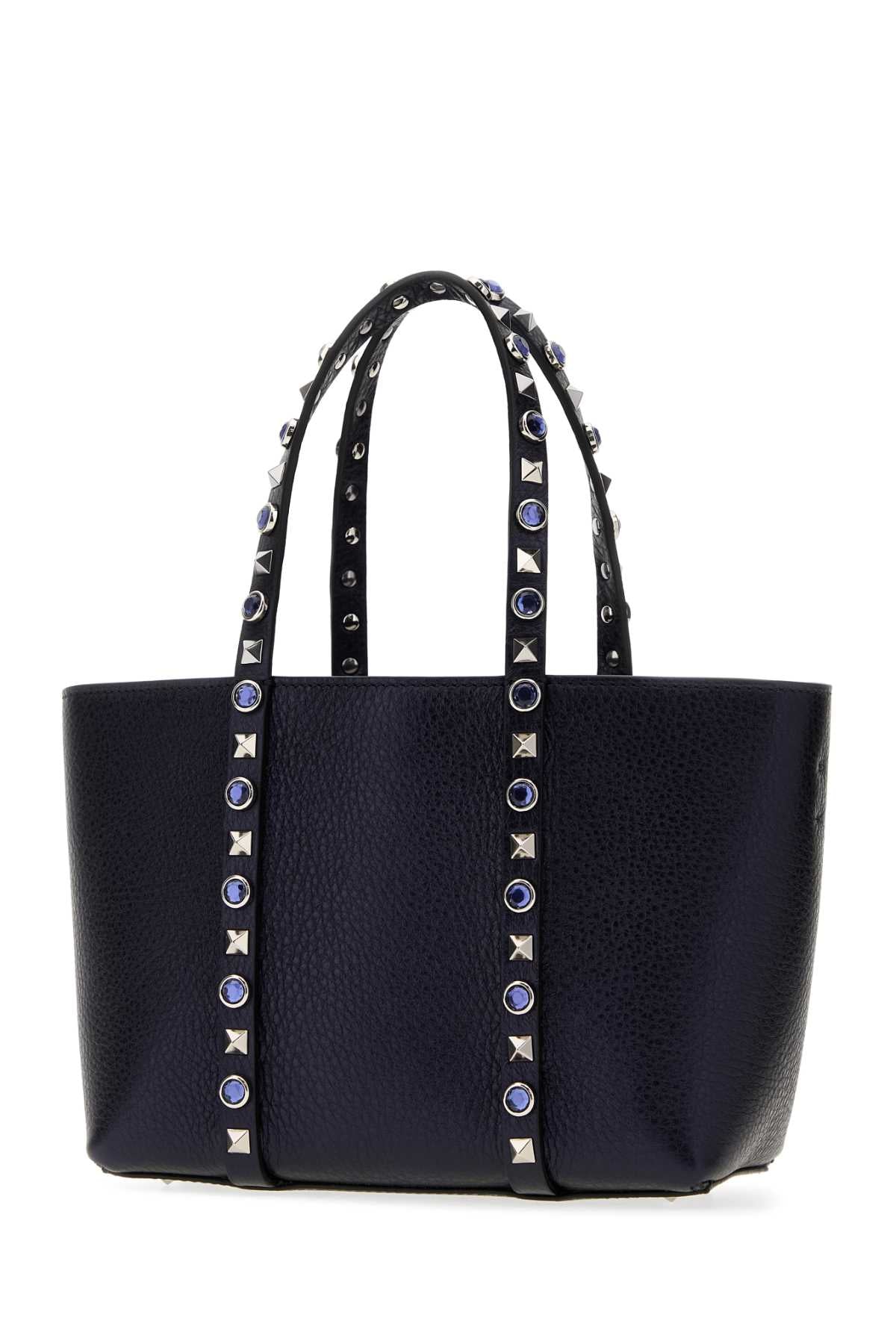 Valentino Garavani Women Midnight Blue Leather Mini Rockstud Handbag VALENTINO GARAVANI