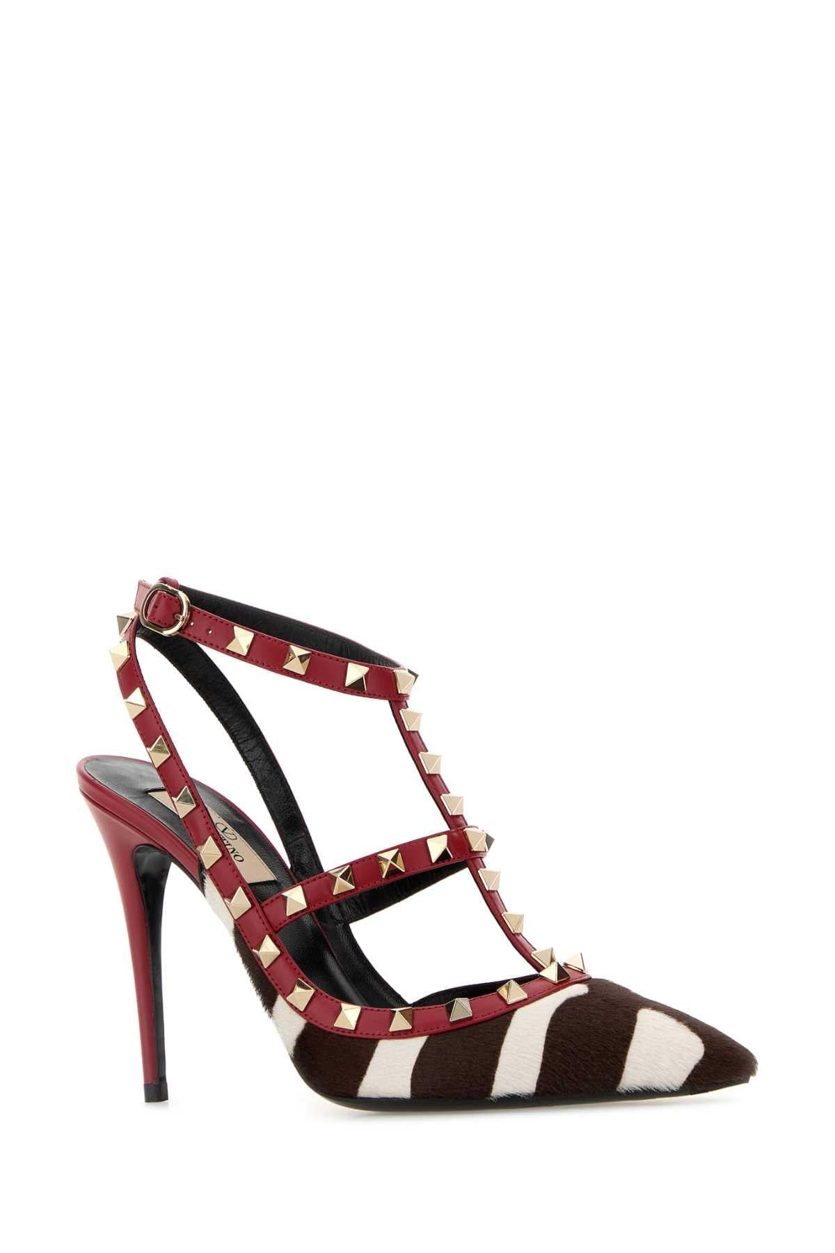Valentino Garavani Women Printed Calf Hair Rockstud Pumps VALENTINO GARAVANI
