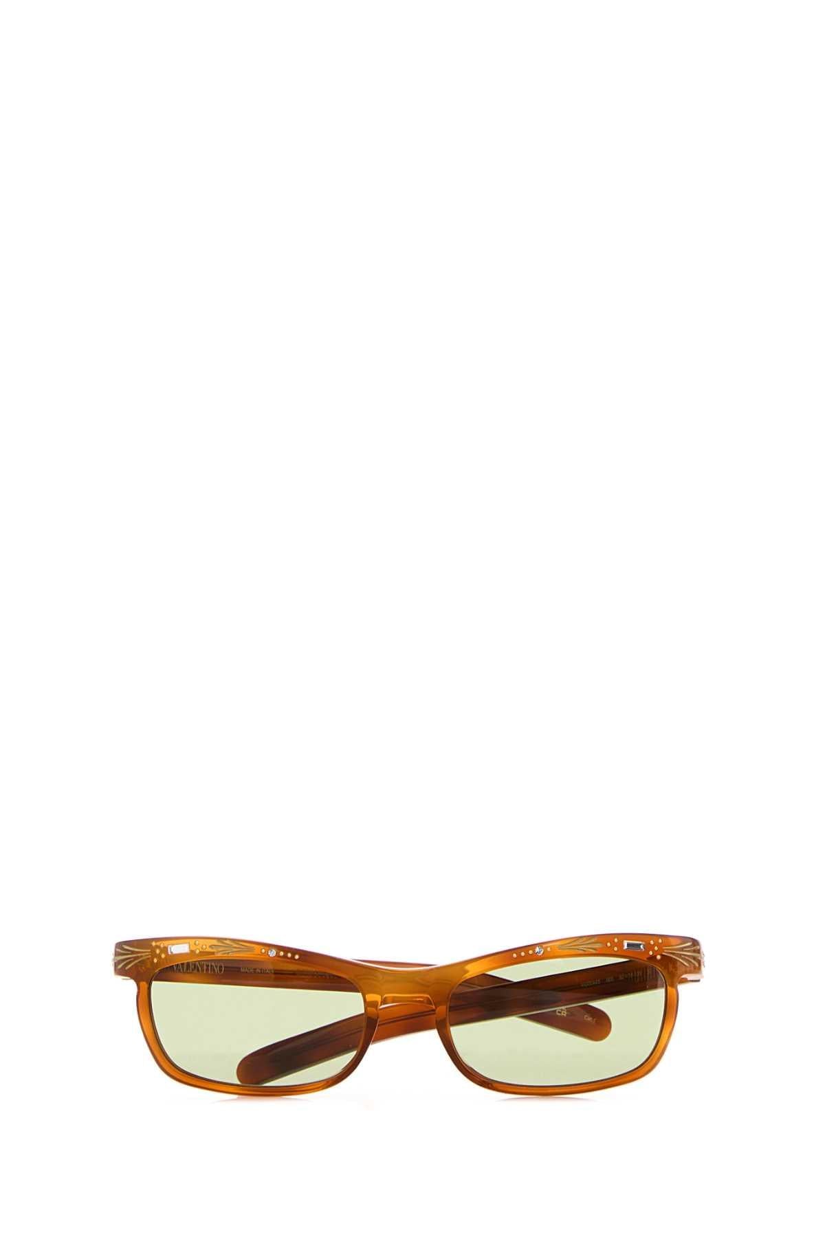 Valentino Garavani Women Brown Acetate Sunglasses VALENTINO GARAVANI