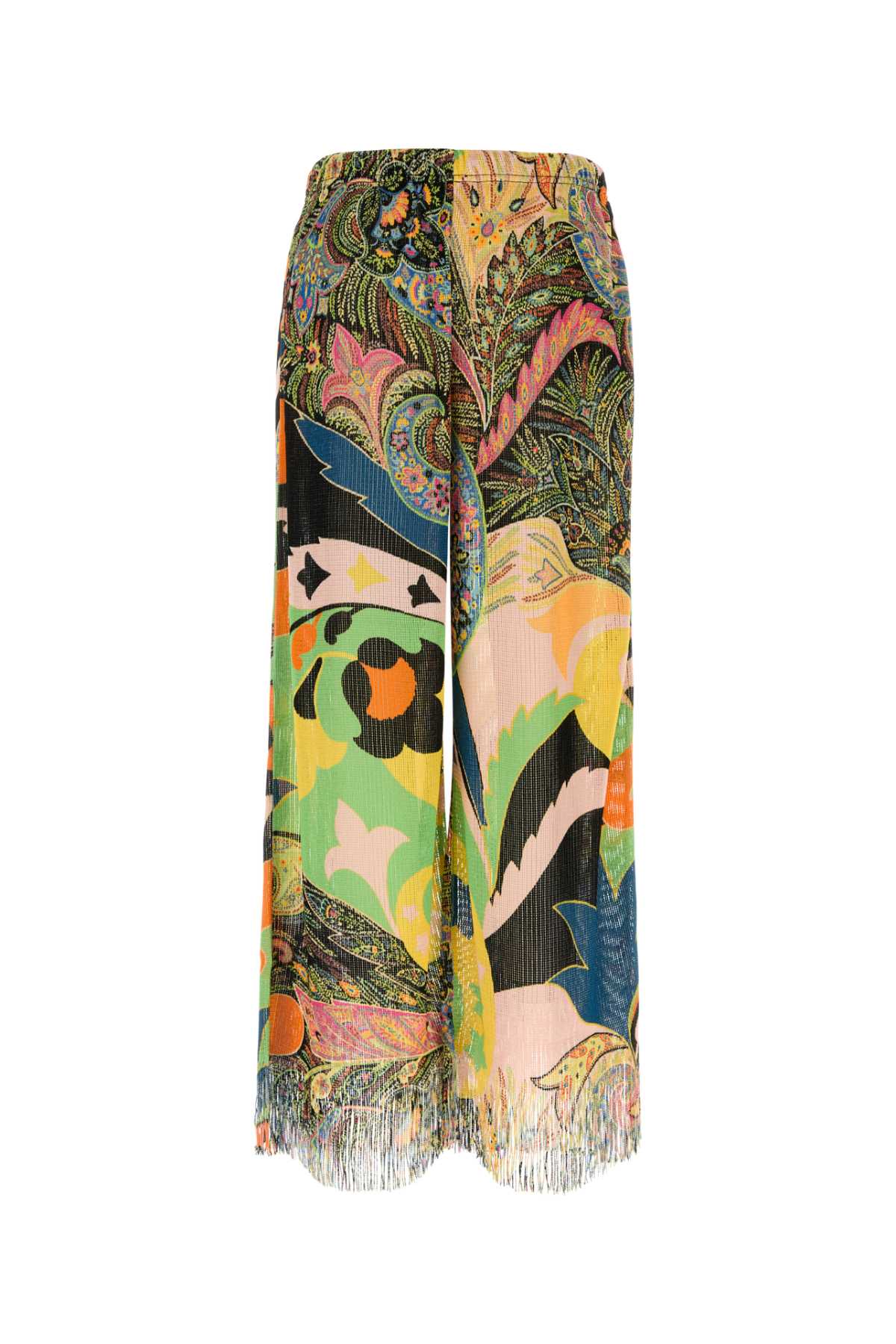 Etro Women Embroidered Viscose Wide-Leg Pant ETRO