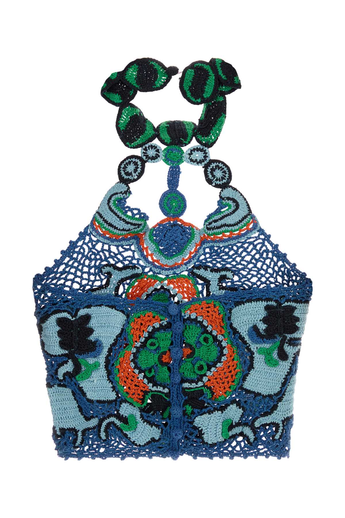 Etro Women Embroidered Crochet Top ETRO