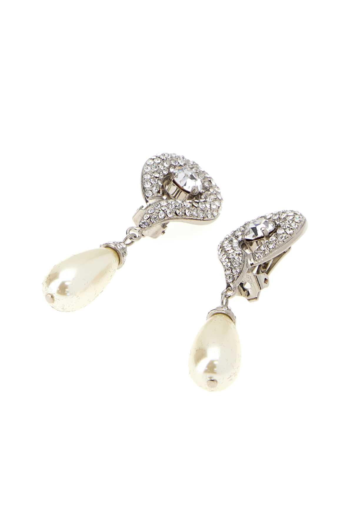 Alessandra Rich Women Silver Metal Earrings ALESSANDRA RICH