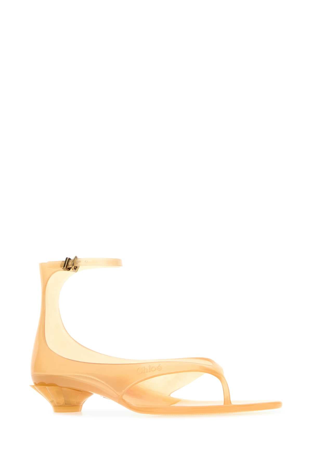 Chloe Women Yellow Tpu Chloe Jelly Thong Sandals CHLOE