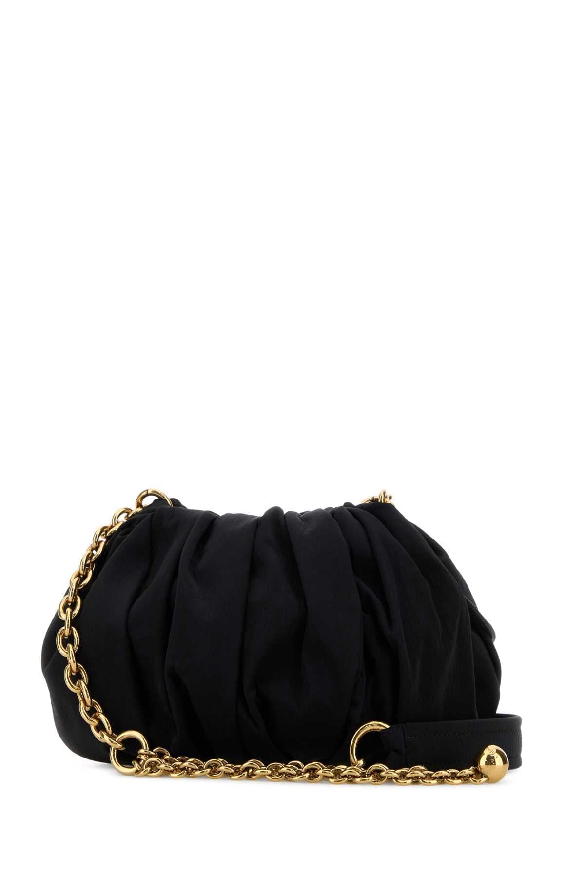 Chloe Women Black Canvas Chloe Plisse Shoulder Bag CHLOE