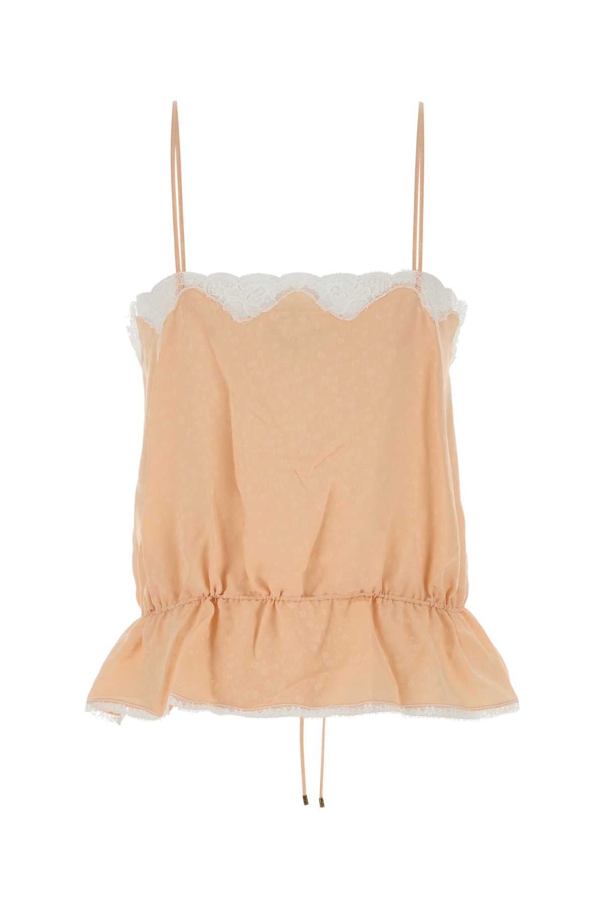 Chloe Women Light Pink Silk Top CHLOE